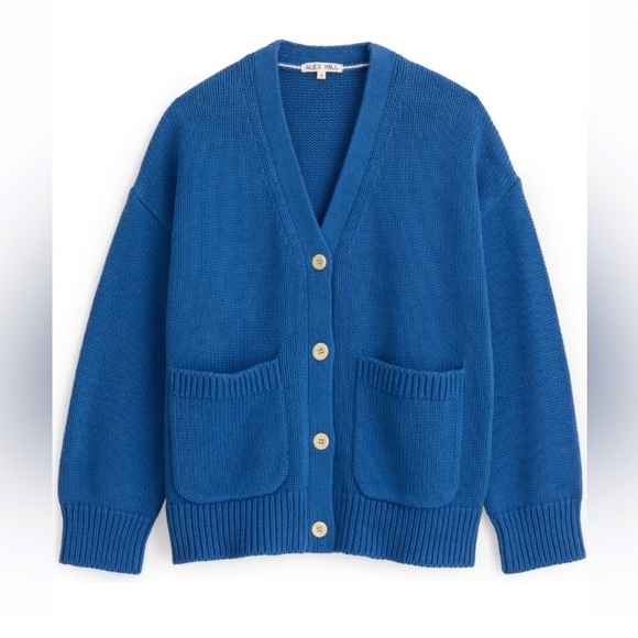 Alex Mill “Emma” Cardigan in Aegean Blue, Size Medium. - Picture 4 of 11